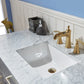 Ivy 48" Single Bathroom Vanity Set with Carrara White Marble Countertop