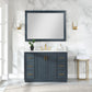 Altair Gazsi 48" Single Sink Bathroom Vanity, Charcoal Blue, Stone Top
