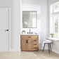 Gavino 36" Single Bathroom Vanity with Grain White Composite Stone Countertop by Altair Design