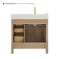 Altair Cerrito 36" Single Sink Bathroom Vanity, Natural Oak, Stone Top