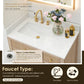 Altair Cerrito 36" Single Sink Bathroom Vanity, Natural Oak, Stone Top