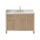 Altair Cerrito 48 Single Sink Bathroom Vanity in Natural Oak with Stone Top