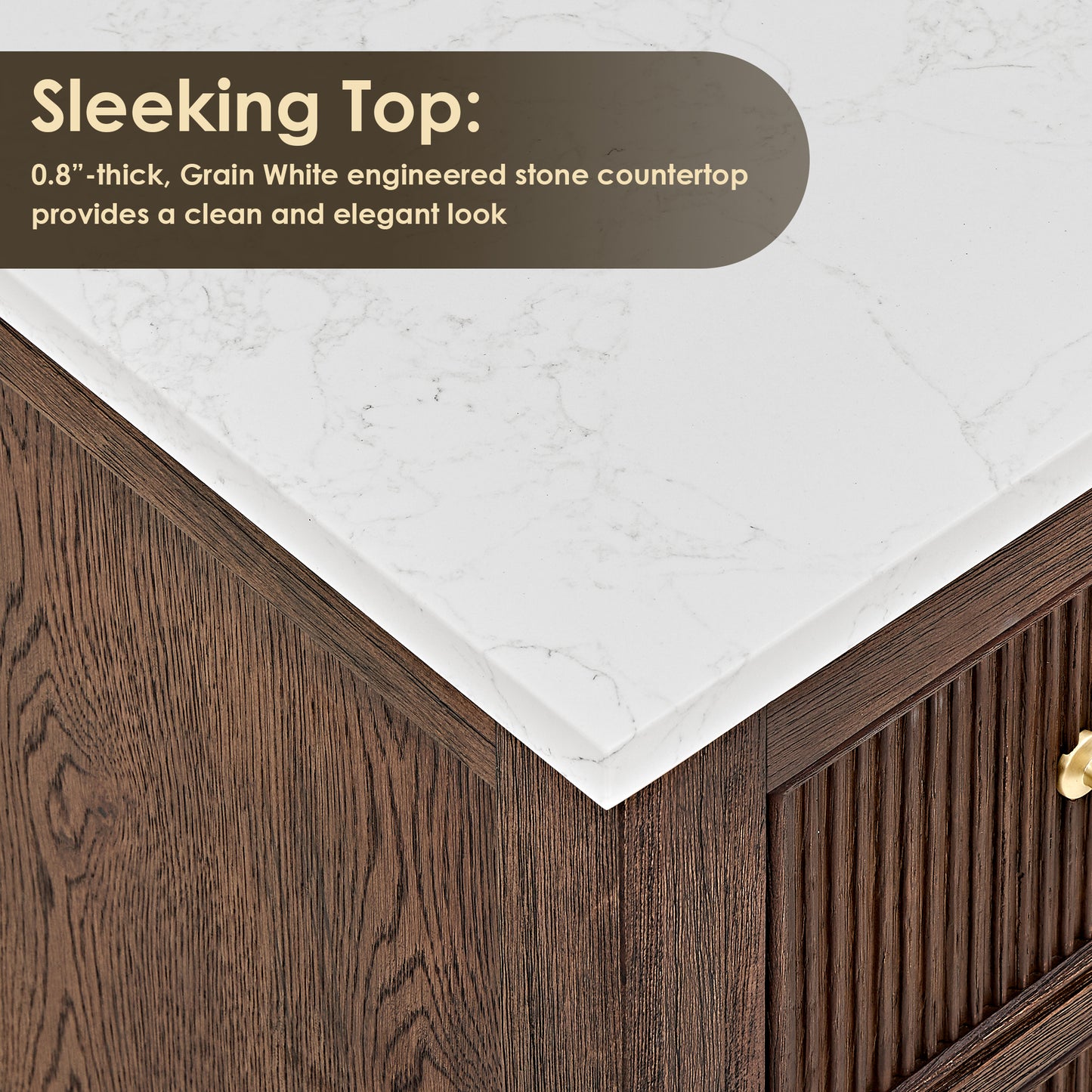 Altair Cerrito 60" Double Sink Bathroom Vanity, Natural Oak, Stone Top