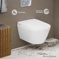 Swiss Madison Pur Wall-Hung Smart Bidet Toilet featuring dual flush and easy access to plumbing.