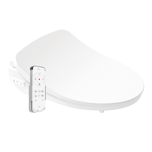 Slim Three Smart Bidet Seat - side view with remote