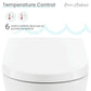 Temperature control feature of the Swiss Madison Pur Wall-Hung Smart Bidet Toilet with adjustable settings.