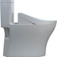 Gray toilet bowl on a white background