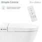 Swiss Madison Pur Wall-Hung Smart Bidet Toilet with wireless remote control for easy access and simple operation.