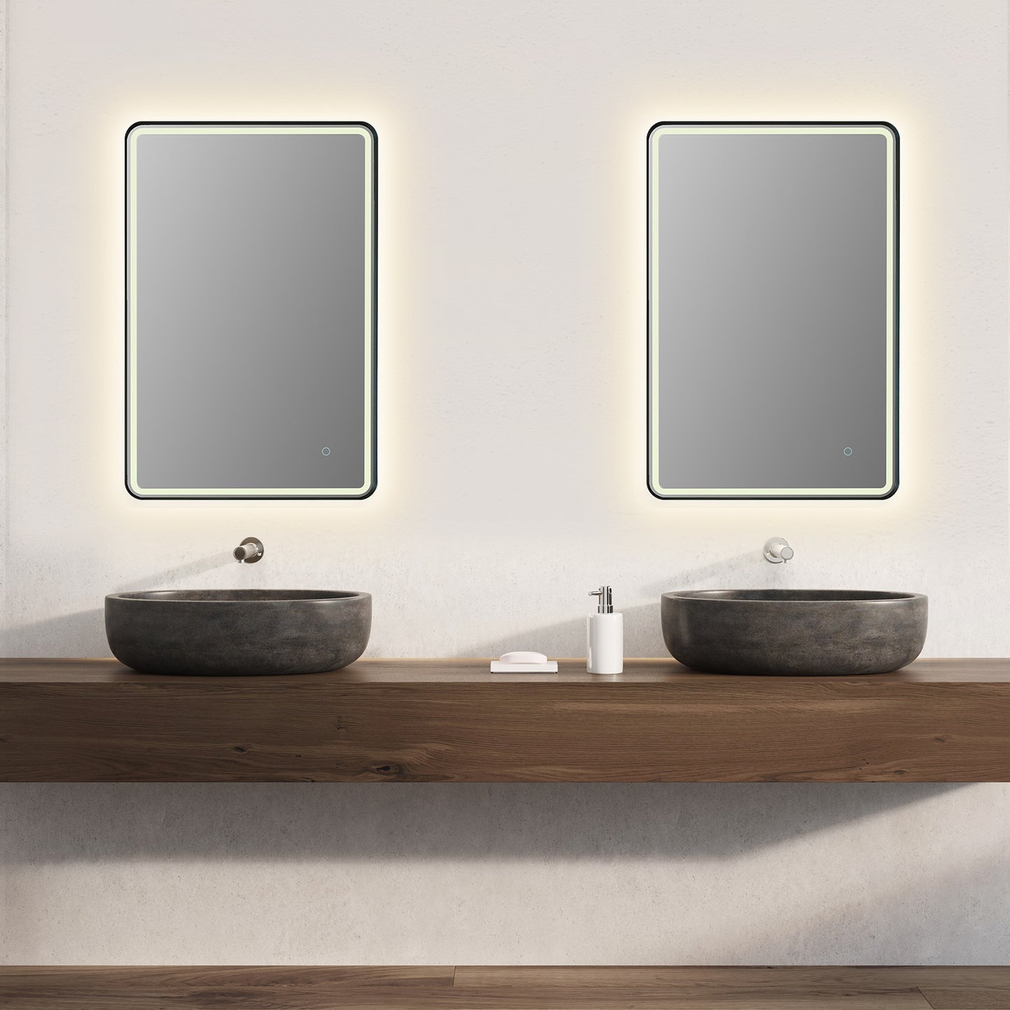 Viaggi Modern Rectangle Bathroom/Vanity LED Lighted Wall Mirror