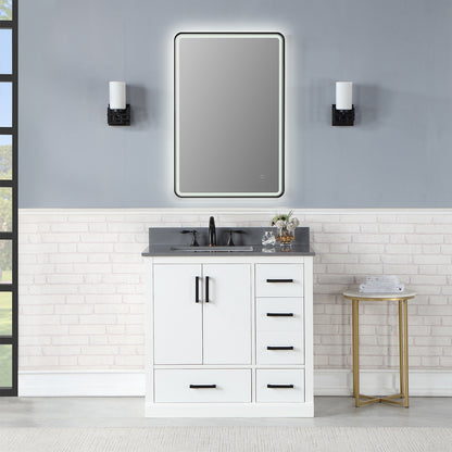 Viaggi Modern Rectangle Bathroom/Vanity LED Lighted Wall Mirror