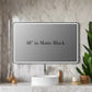 Viaggi Modern Rectangle Bathroom/Vanity LED Lighted Wall Mirror