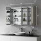 Catola 48" Rectangle Frameless Surface or Recessed Mounted LED Lighted Bathroom Medicine Cabinet