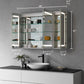 Bojano 48" Frameless Rectangle Surface or Recessed Mounted LED Lighted Bathroom Medicine Cabinet