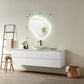 Rasso Novelty Frameless Modern Bathroom/Vanity LED Lighted Wall Mirror