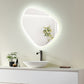 Rasso Novelty Frameless Modern Bathroom/Vanity LED Lighted Wall Mirror