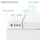 Swiss Madison Pur Wall-Hung Smart Bidet Toilet bidet functions controls for eco mode, dry/fan, and rear wash
