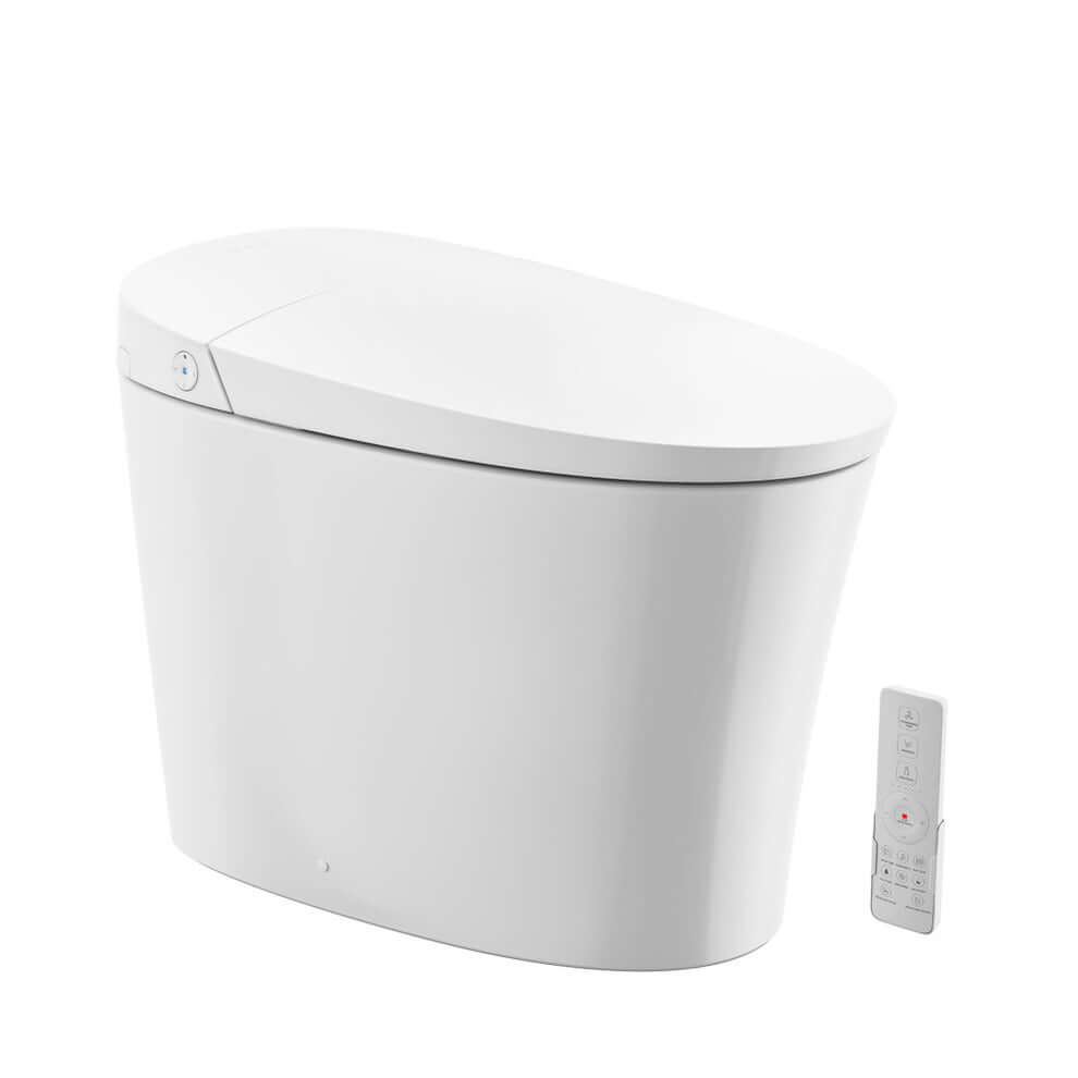 Swiss Madison Viro V20 Smart Bidet Toilet with remote control and sleek design.