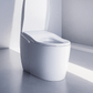 Modern white toilet in a minimalistic bathroom setting
