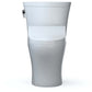 White toilet cistern on a white background