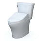 White toilet on a white background