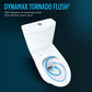 List of toilet bowl features labeled around a picture of it