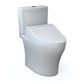 White toilet on a white background
