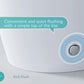 Horow T30 Non-Electric Bidet Toilet with convenient kick flush feature for easy and quiet operation.