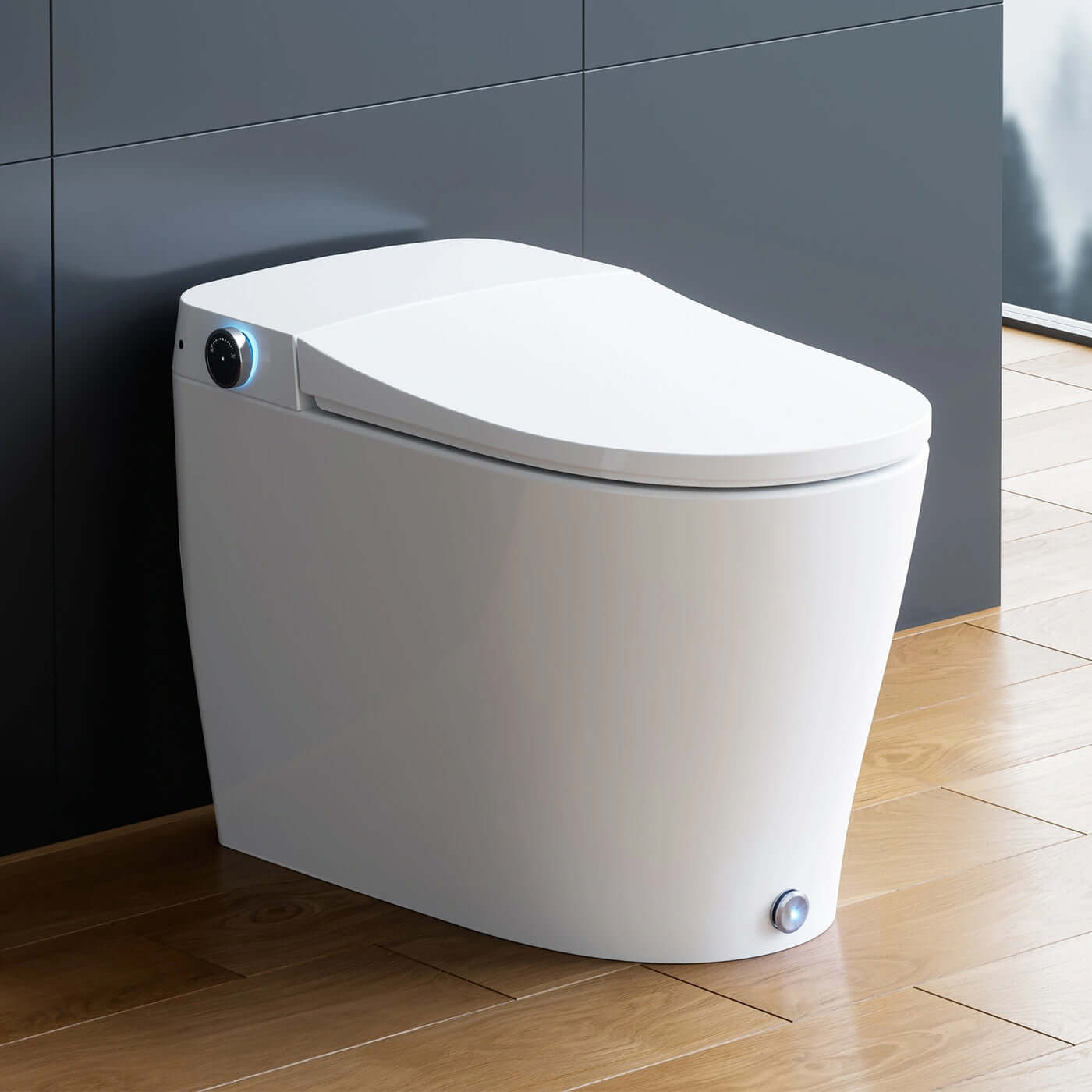 Modern HOROW T05 Smart Toilet with Auto Open and Auto Flush feature, showcasing sleek design and technology.