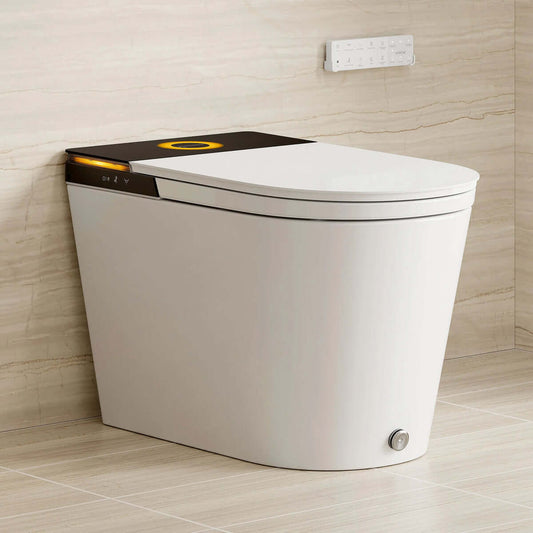 Horow X70 Smart Bidet Toilet with pump-assisted flush and modern design in a stylish bathroom setting.