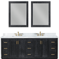 Altair Gazsi 84" Free Standing Double Basin Vanity with Solid Wood Cabinet and Engineered Stone Top