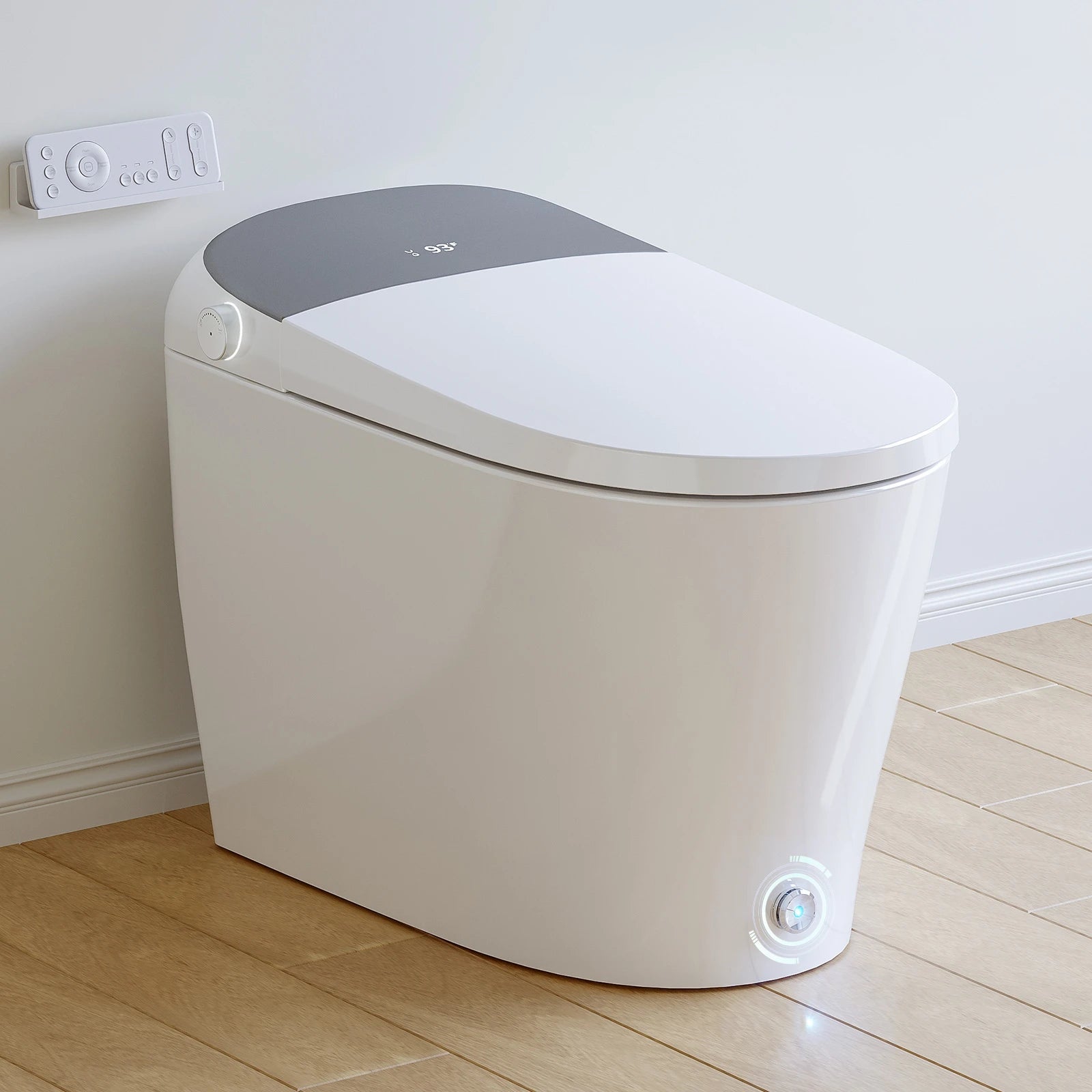HOROW T03 Smart Toilet with auto open and close feature and control panel on the side.