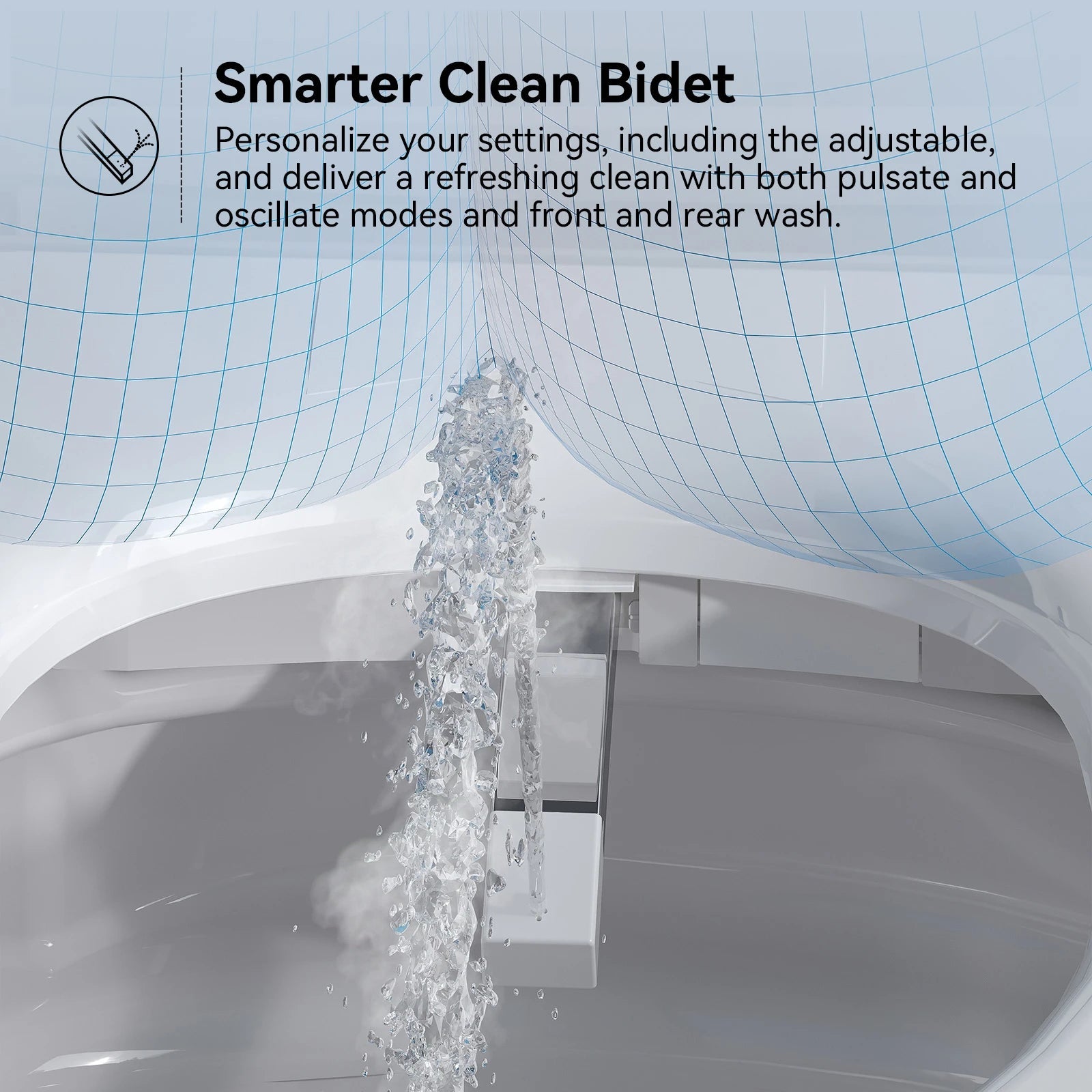 HOROW T03 Smart Toilet with Smarter Clean Bidet featuring adjustable settings and dual wash modes.