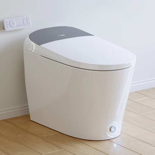 HOROW T03 Smart Toilet with auto open and close feature and control panel on the side.