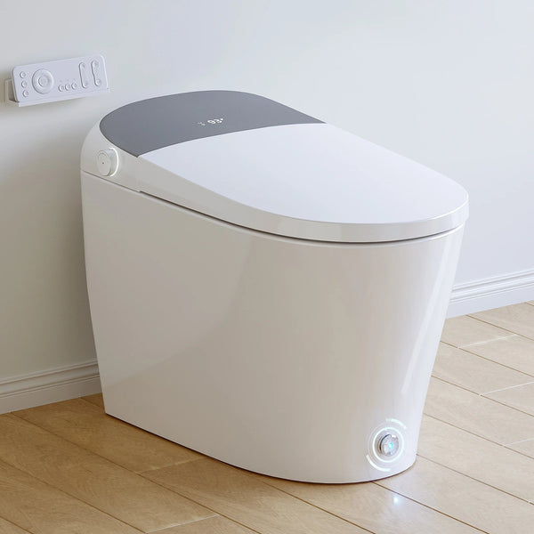 HOROW T03 Smart Toilet with auto open and close feature and control panel on the side.