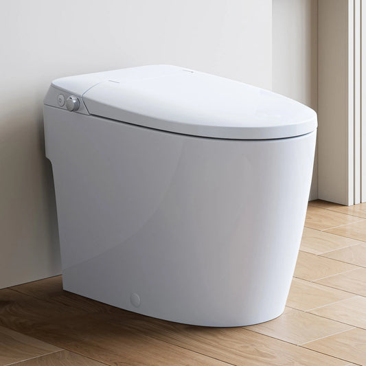 Horow T30 Non-Electric Bidet Toilet design featured in modern bathroom setting with sleek lines and white finish.