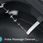 Close-up of the Horow T36 smart toilet's Pulse Massage Cleanse feature, showcasing a stylish black finish and water spray.