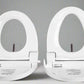 Infinity Eaze Z3 Bidet Toilet Seat - 2 seats side by side to compare elongated and round shapes