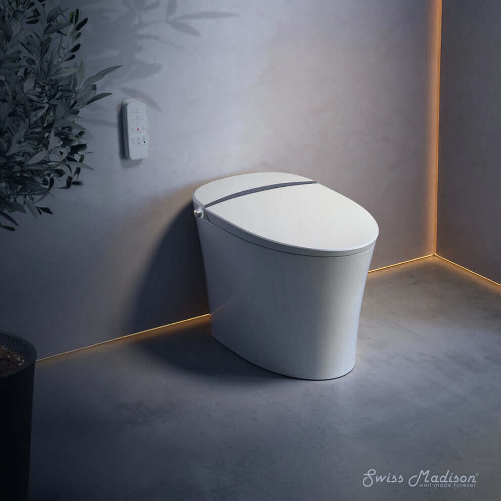Swiss Madison Viro V15 Signature Smart Bidet Toilet showcased in a modern bathroom setting.