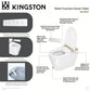 Kingston Brass Edison Smart Toilet with Bidet, Heated Seat, and Auto Flush