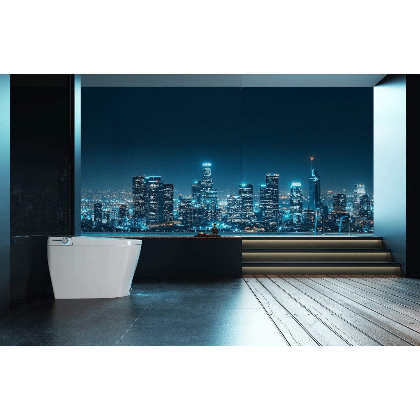 Kingston Brass Edison Smart Toilet with Bidet, Heated Seat, and Auto Flush