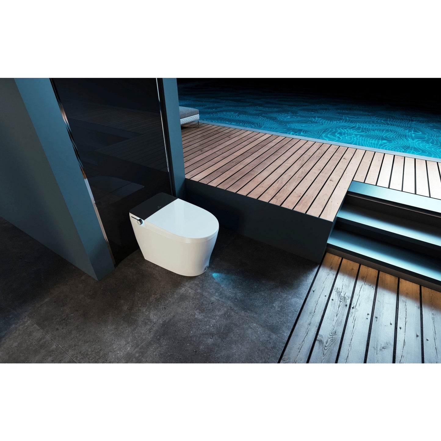 Kingston Brass Edison Smart Toilet with Bidet, Heated Seat, and Auto Flush