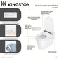 Kingston Brass Upton Smart Toilet with UV Sterilization, Auto Lid, Air Dryer