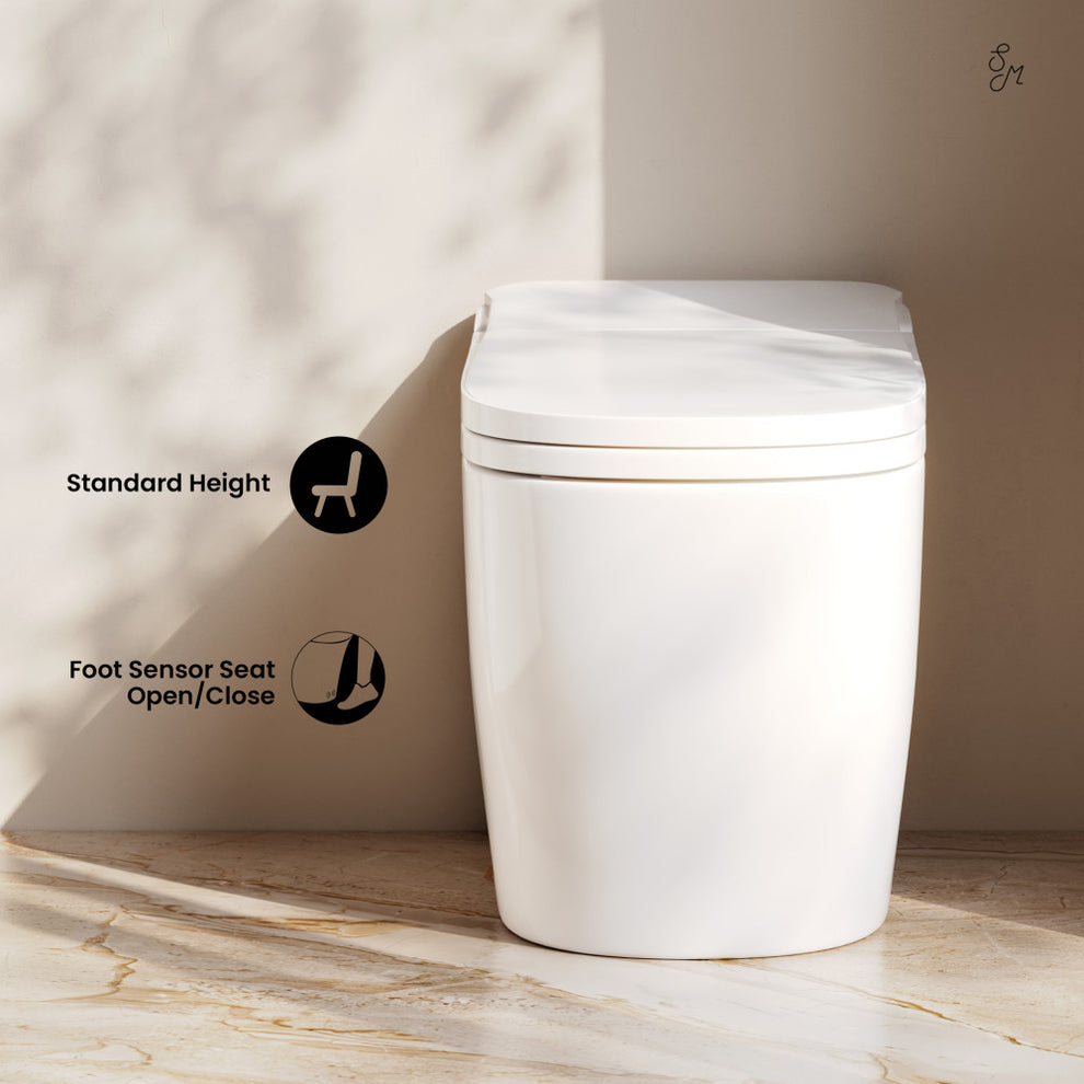 Swiss Madison Avancer Smart Bidet Toilet with Auto Lid, Warm Air Dryer, and Auto Flush