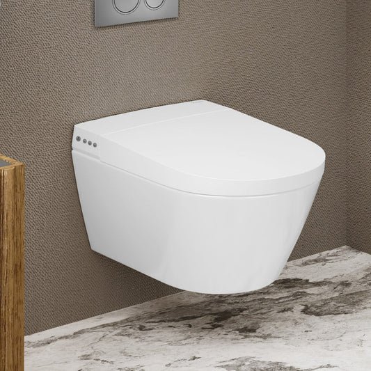 Swiss Madison Pur Wall-Hung Smart Bidet Toilet with Auto Flush, Heated Seat, and Self-Cleaning Nozzle
