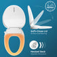 BidetMate 700 Series toilet seat showing soft-close lid and heated seat features in a slim design.