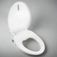 BidetMate 700 Series Electronic Smart Bidet Toilet Seat with open lid on a gray background.