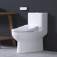 Bio Bidet Discovery DLS Smart Toilet Seat - Diagonal view of seat installed on toilet with lid lowered