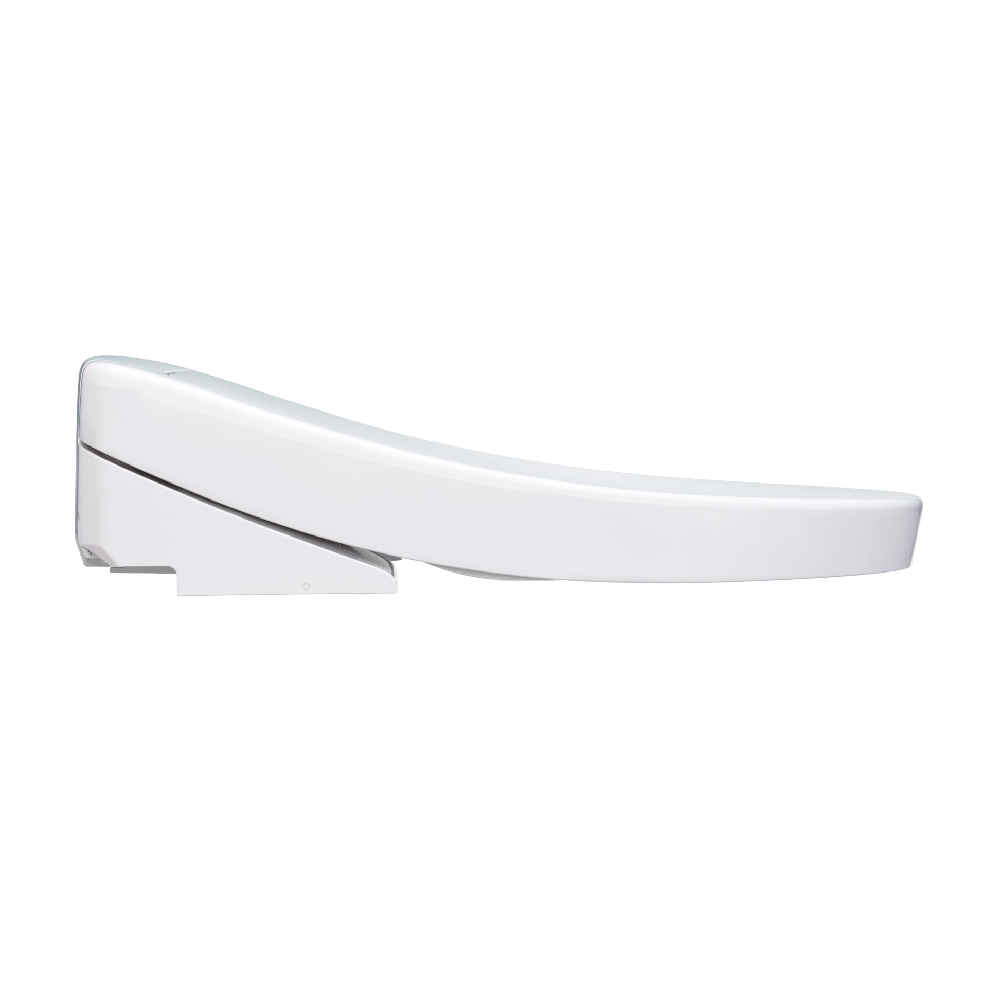TOTO Washlet S5 Bidet Seat side view showcasing its sleek design and ergonomic shape.
