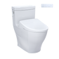 TOTO Aimes Washlet+ toilet with S7A smart bidet on a white background