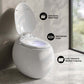 Swiss Madison Plaisir Round Smart Bidet Toilet showcasing features like soft close bidet seat and seat sensor flush.
